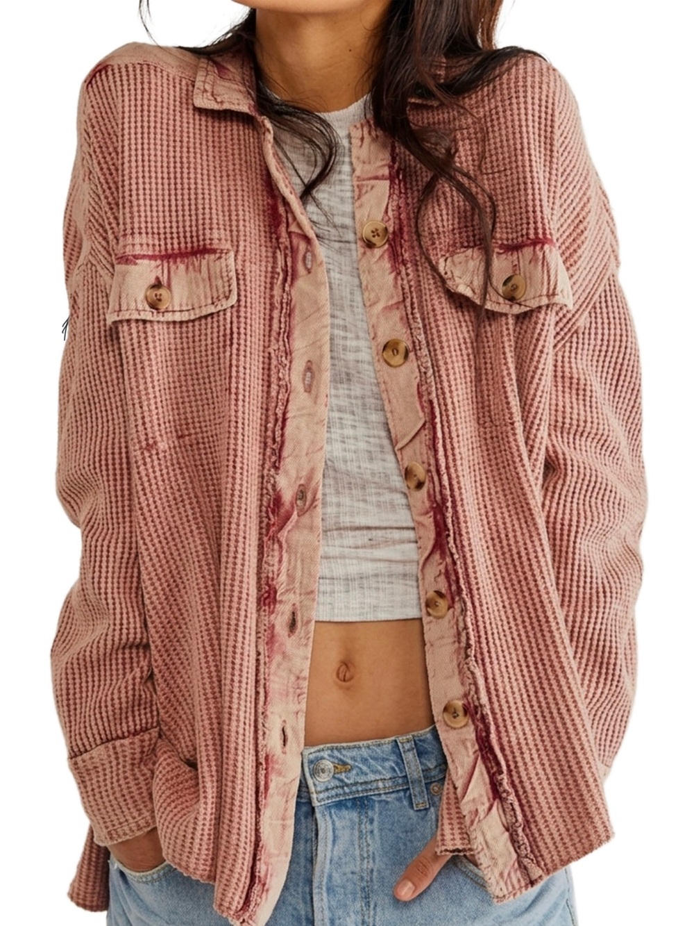 Free People FP One Scout Jacket Rose Small
